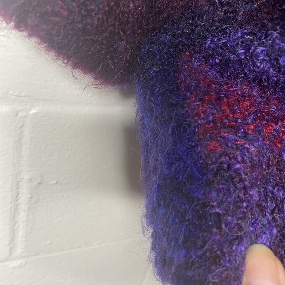 Vtg New Zealand Fiber Artist HandWoven Knit Sweater Jacket Sz M Rosemary Weir - Picture 8 of 12